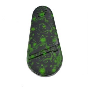 Black And Green Skull Dipped Pulley Cover