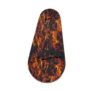 Black And Red Flame Dipped Pulley Cover